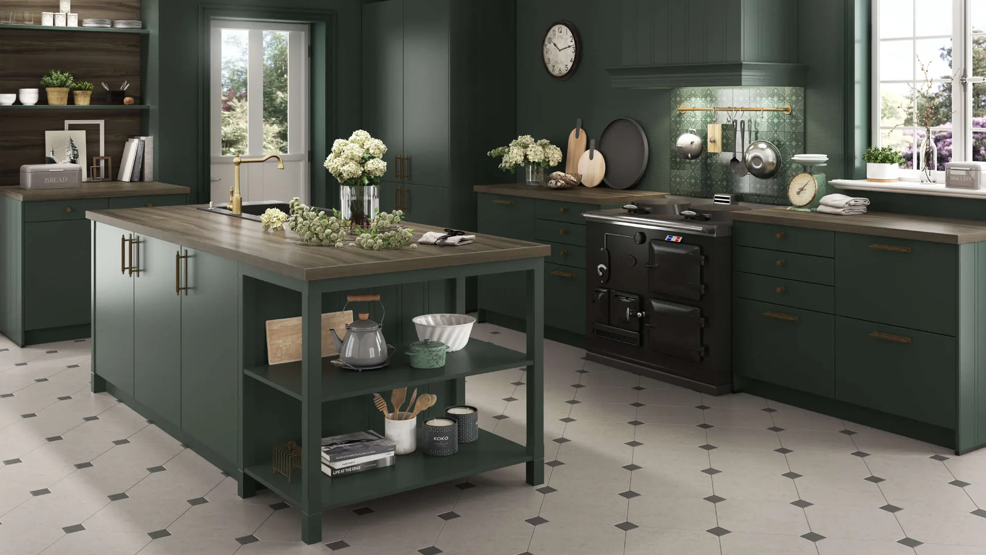 Porto Black Green | Good Brother Kitchens